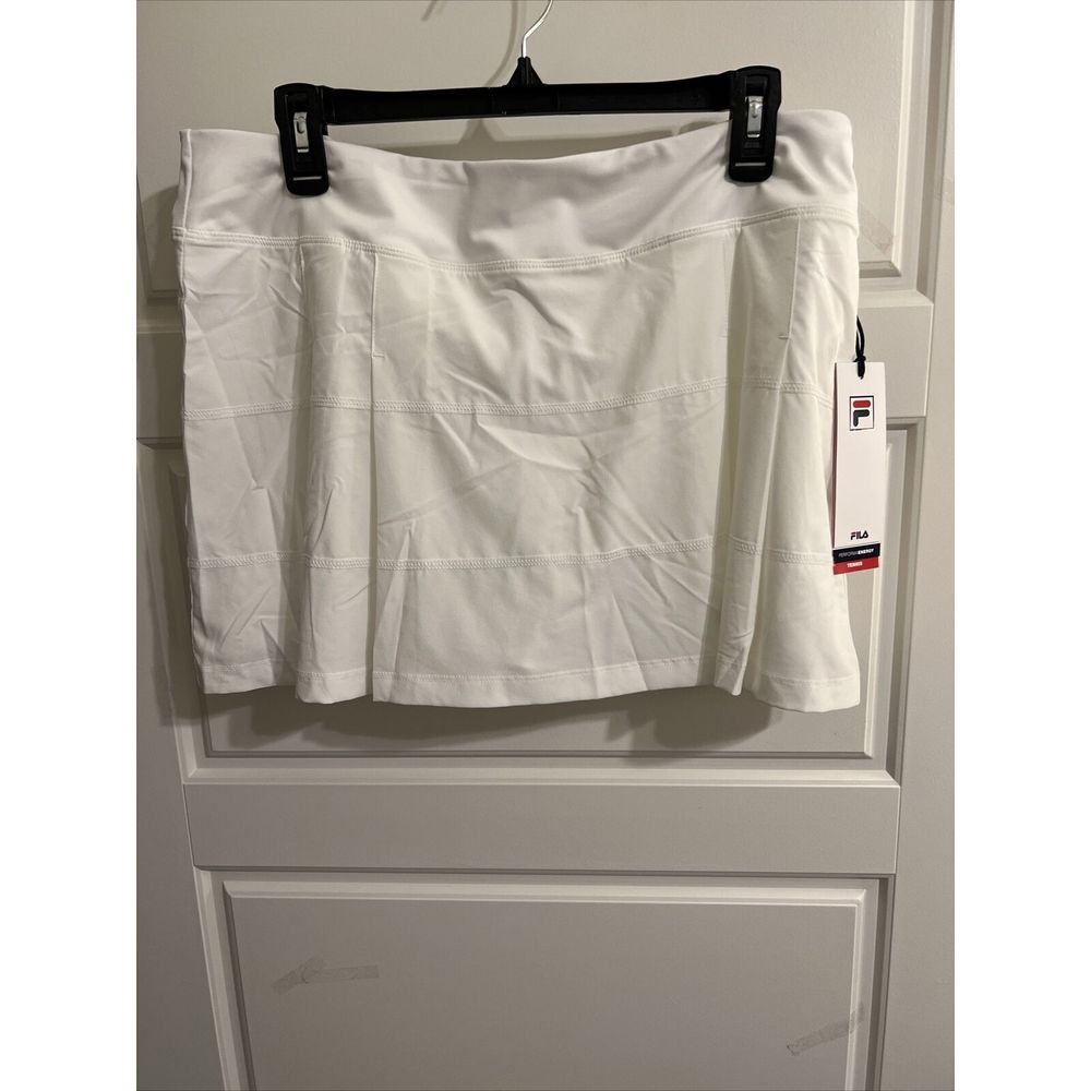 FILA Women's Woven White Pleated Tennis Golf‎ Skort Skirt! Size XL